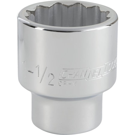 Channellock 3/4 In. Drive 1-1/2 In. 12-Point Shallow Standard Socket 309052